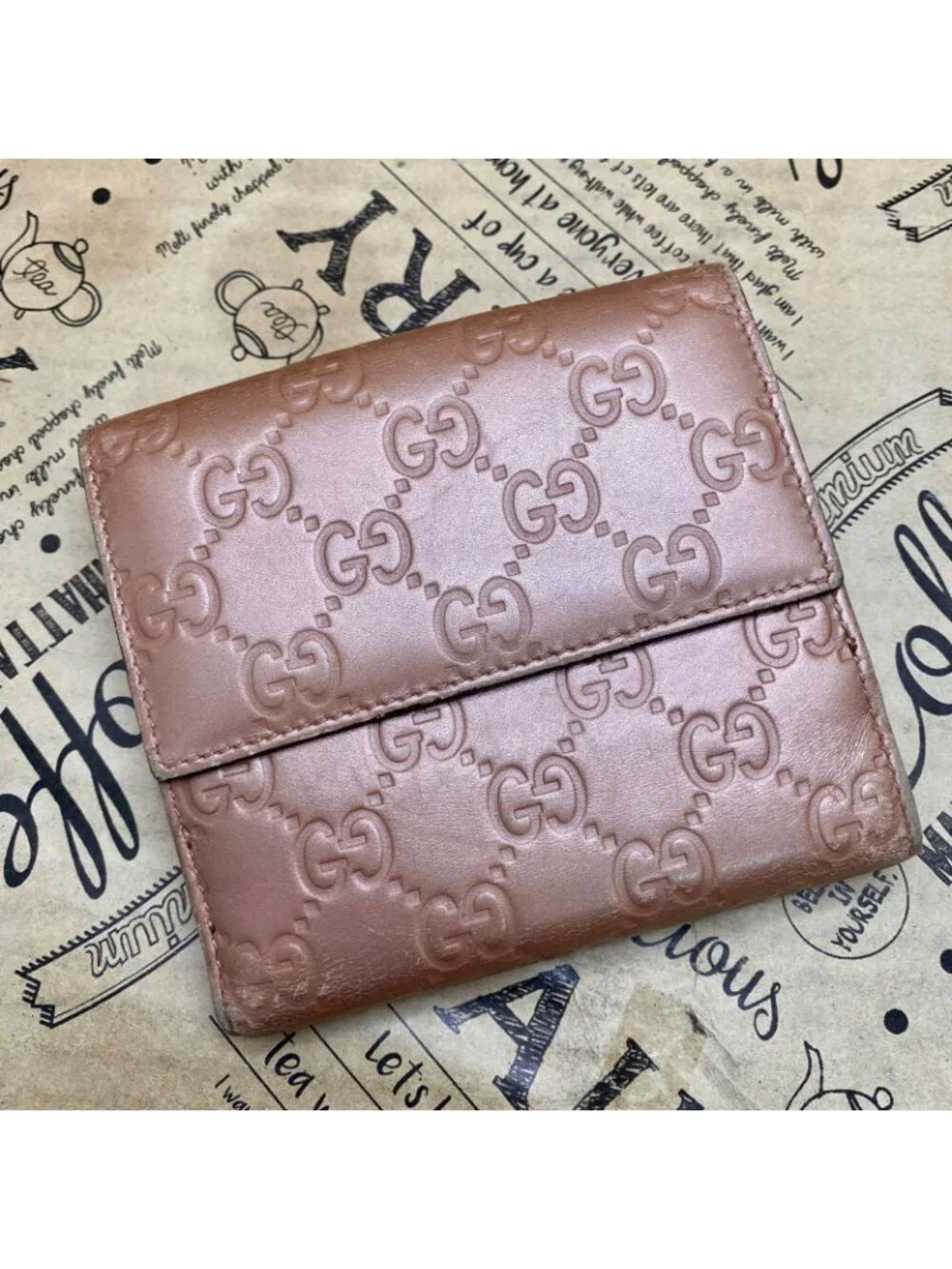 Gucci Bifold Wallet Compact GG Leather Bree - Picture 4 of 14